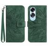HT04 For Oppo A60 4G Case Sunflower Leather Wallet Phone Cover with Wrist Strap