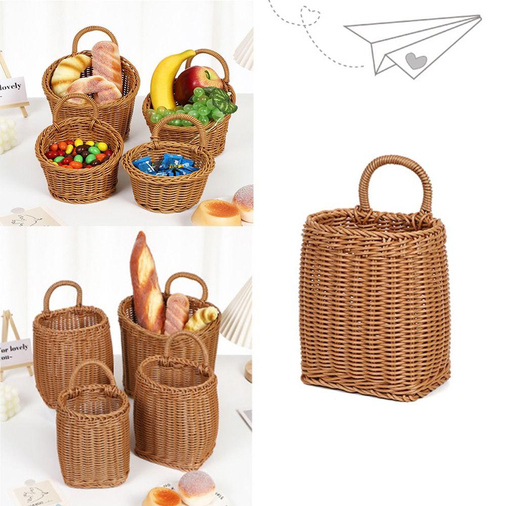 Plastic Vegetable Fruit Storage Baskets Hanging Wall Shelf Basket Garden Plant Baskets Home