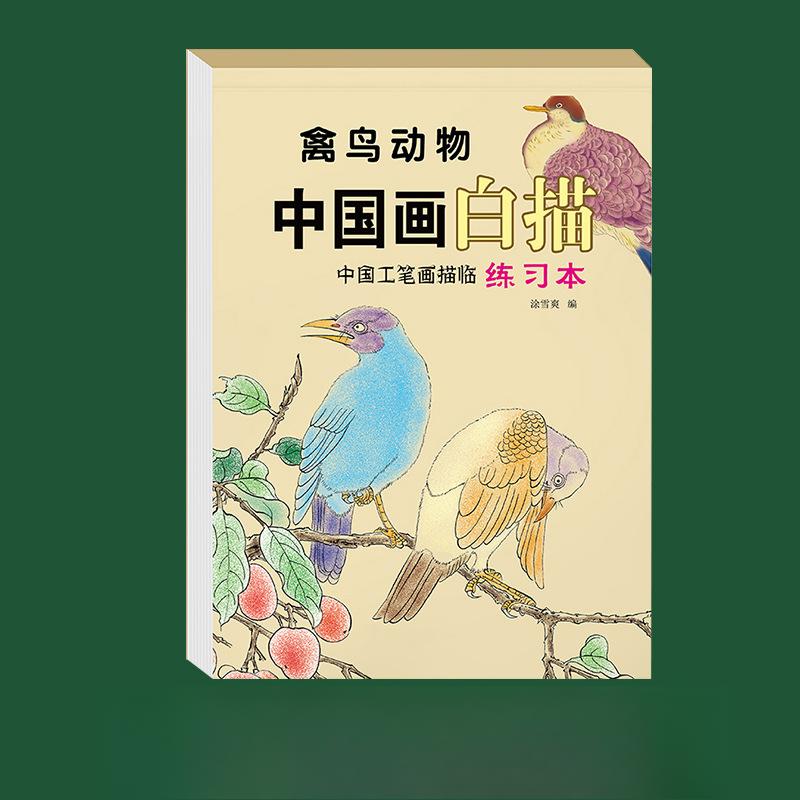 Набор копировальных книг по традиционной китайской живописи для детей: Пошаговое рисование линий с использованием древних стихов и культурного искусства