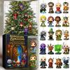 Advent Countdown Dragon And Dungeon Adventurer Christmas Tree Decoration Acrylic Pendant