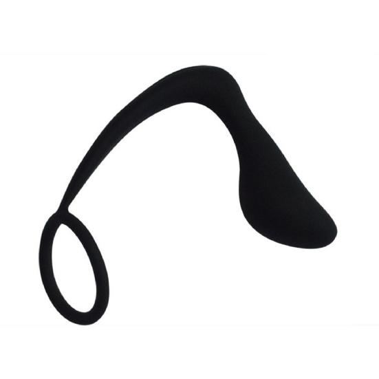 Anal Plug Eco-friendly Fine Workmanship Black Male Prostate Stimulator for Couples