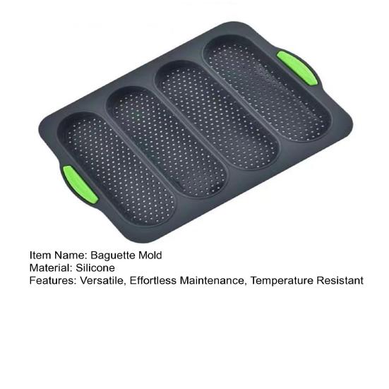 Silicone Baguette Mold Non-Stick Bread Baking Tray High Temperature Resistant Kitchen Baking Accessories