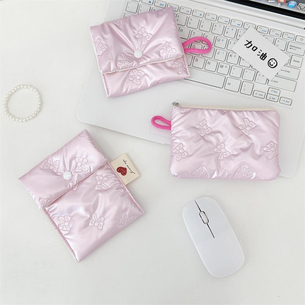 Large Capacity Small Clutch Purse Multipurpose Sanitary Pads Bag Mini Napkin Pouch Storage Bag