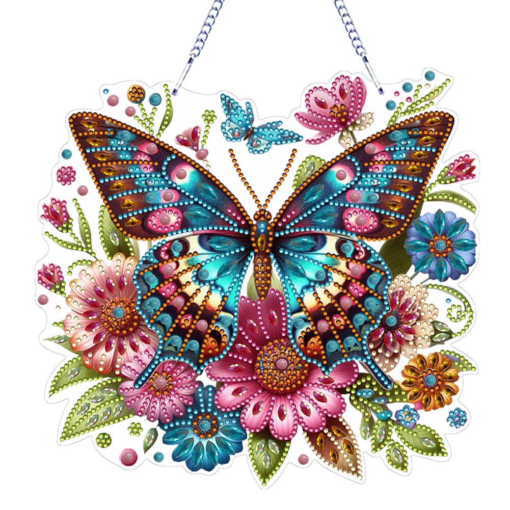 ПЭТ Двусторонние Специальной Формы Милые Животные Стразы Алмазное Искусство Подвески на Окно Алмазная Живопись Подвесное Украшение для Взрослых