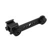 Triple Cold Shoe Extension Bracket Aluminium Alloy Microphone Stand Mount Adapter for Tripod Monopod Stabilizer Black