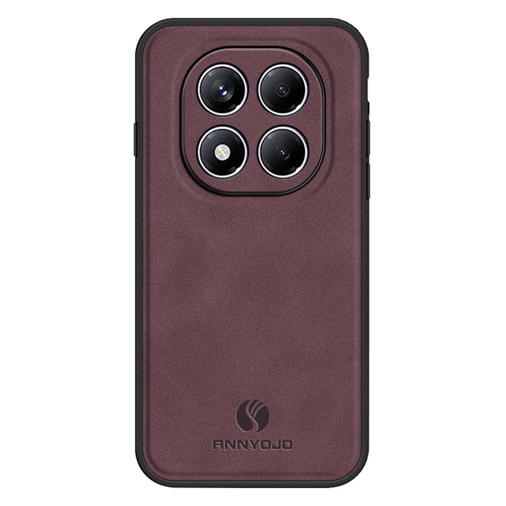 ANNYOJO Чехол для Xiaomi Redmi Note 14 Pro 4G из ПУ кожи+ПК+ТПУ, противоударная задняя крышка для телефона