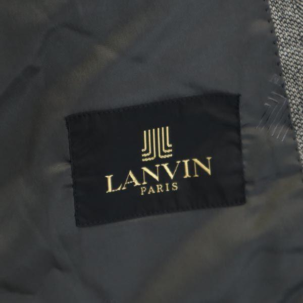 Lanvin Шерстяной пиджак в клетку серый Мужской Б/У
