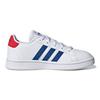 Adidas Grand Court Big Kid Белые королевские синие детские кроссовки Cloud-White Vivid-Red GX5742