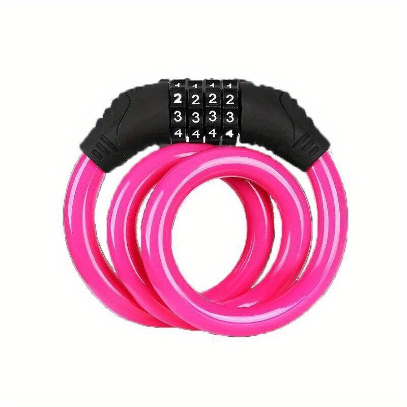 1pcs Bicycle Lock, Anti-theft Password Lock, Mountain Bike, Portable Bike Lock, Battery Bike, Electric Bike, Chain Lock, Bicycle Lock
