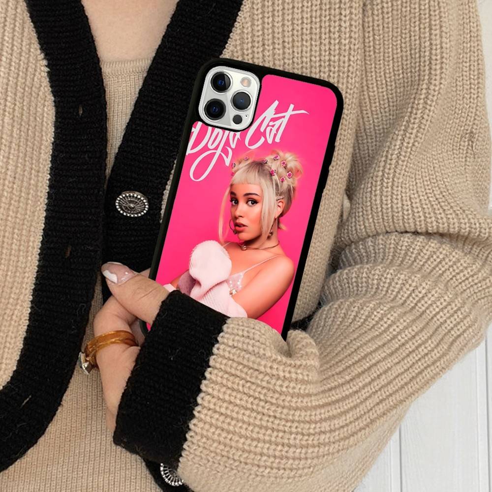 Doja Singer C-Cat Phone Case For IPhone 17 16 Pro Max Air 13 12 Mini 14 15 Plus 11 PC+TPU Back Cover