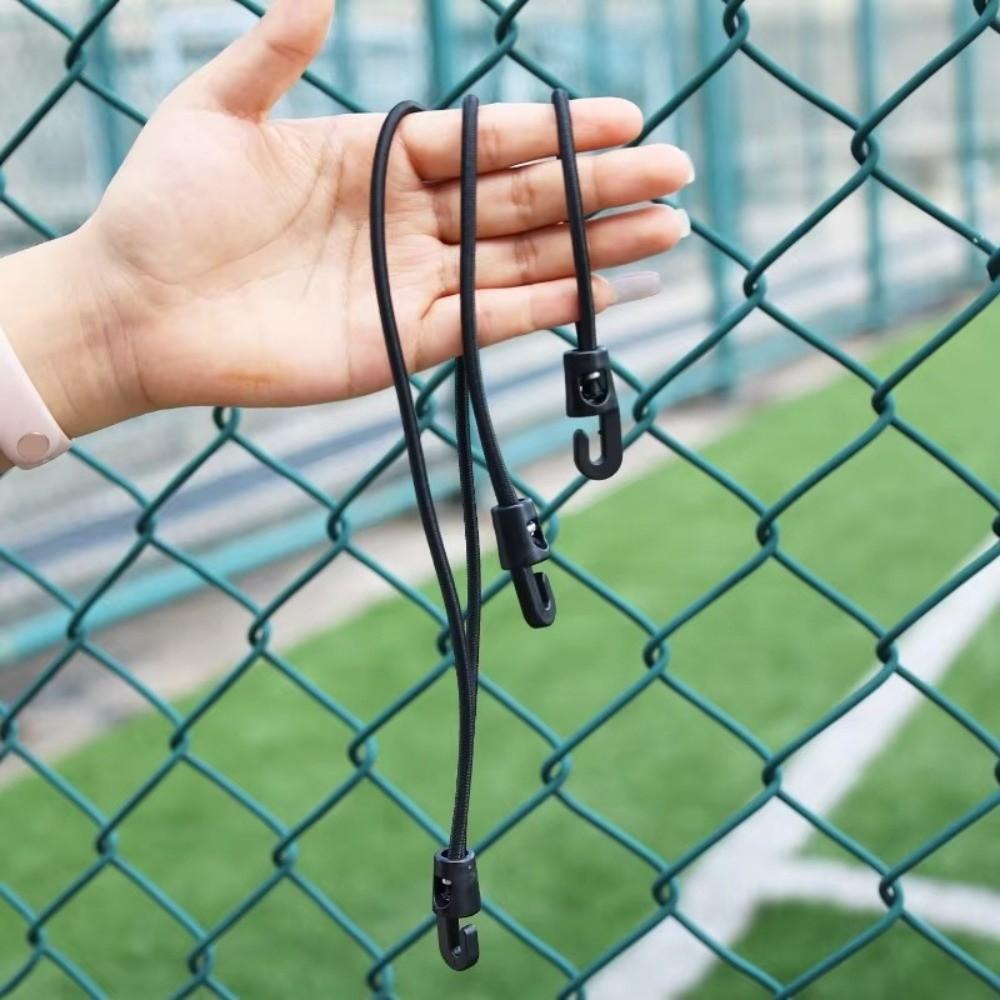 10Pcs Black High Elasticity Expander with Hooks Rubber Tensioner  Camping Tarpaulin
