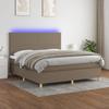 VidaXL Bed Slatted Base with Mattress and LED, Upholstered Bed, Double Bed, Adult Bed for Interior Bedroom, 3135289