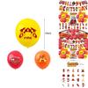 High Quality Fire Department Party Supplies Firefighter Theme Cake Insert Balloon Pull Flag Set