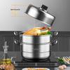 KOBACH 26cm 3-Layer 304 Stainless Steel Steamer Pot