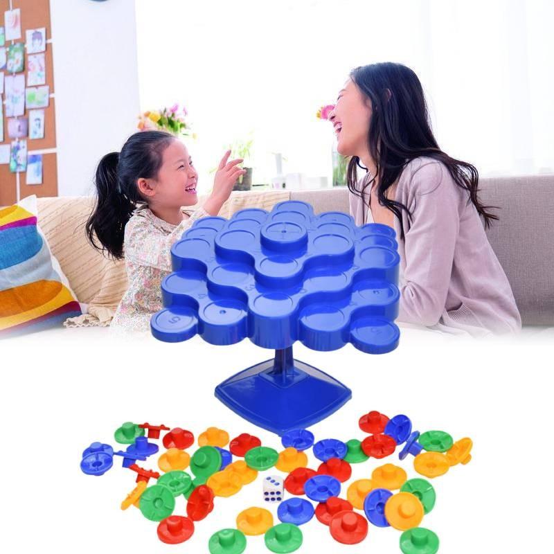 Colorful Stacking Balance Board For Family Fun Dual Player Educational Toy For Children