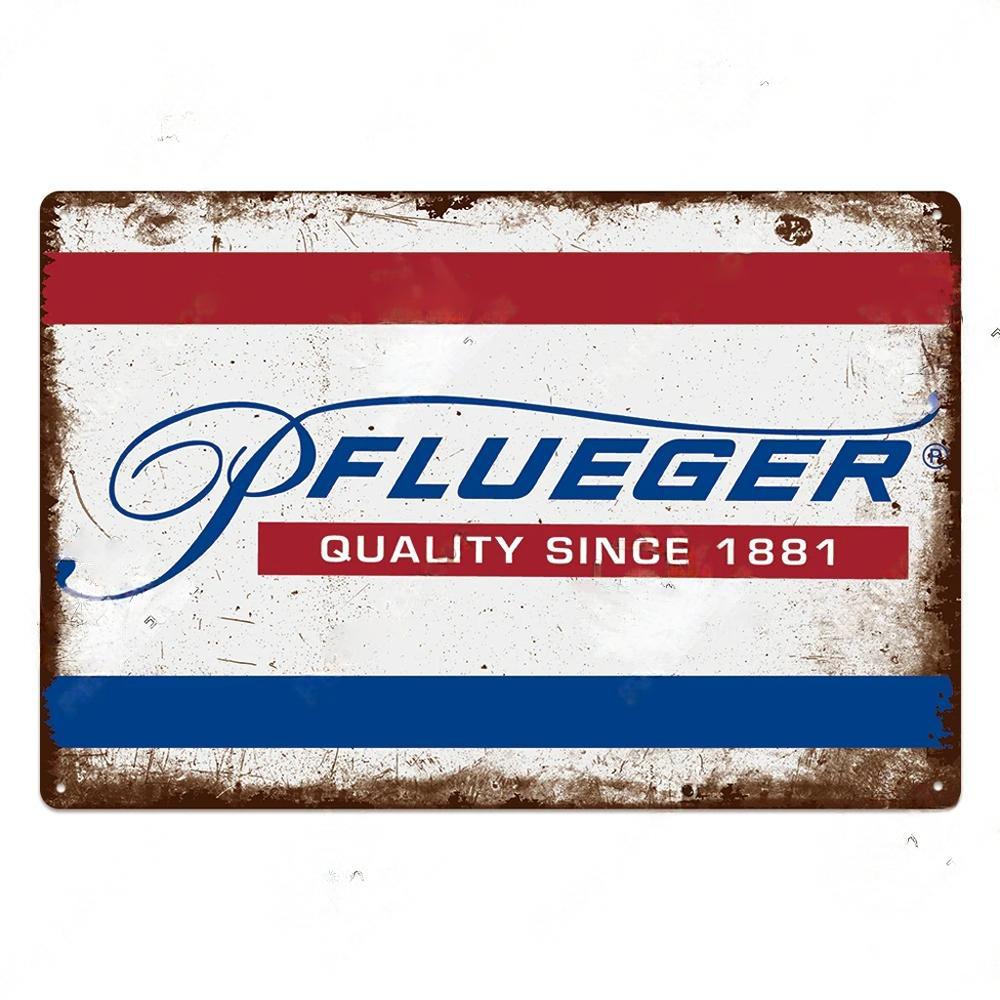 Fishing Gear Posters Vintage Metal Tin Signs Decor Retro Plaque Metal Plate Home Wall Art Room Decoration For