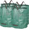 Sacs De Jardin GARDENMATE - Lot De 4 Sacs Indéchirables En Polypropylène 150g/m2 - Vert - H76cm, Ø67cm, 272L