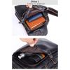 2024 Small FAMOUS Brand Messenger Bag MEN Shoulder BAGS Fashion GENUINE Leather MALE Crossbody Bag Zipper Buckle