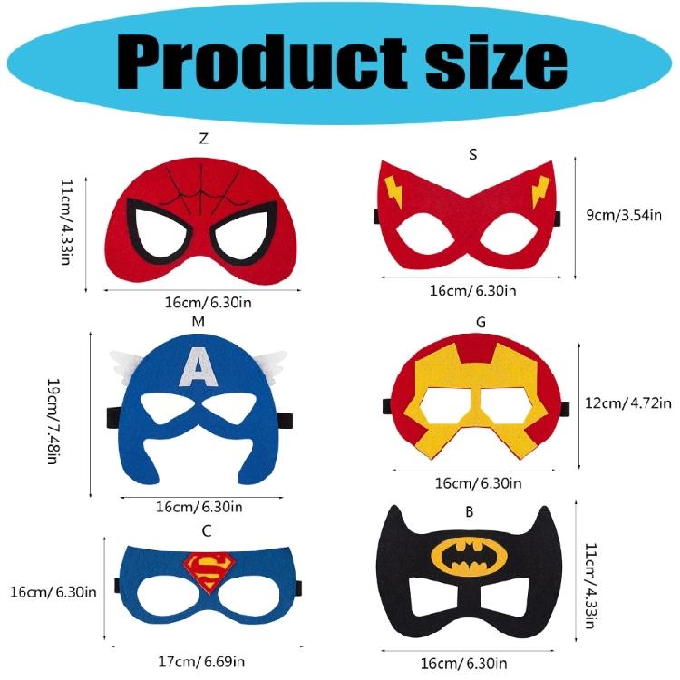 Multi Character Eye Cover For Kids Role Playing Costume Party Safe