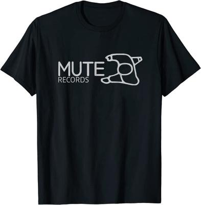 Mute Records Британский Лейбл Классическая Футболка M-3XL Сделано в США Унисекс Футболка