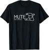 Mute Records Британский Лейбл Классическая Футболка M-3XL Сделано в США Унисекс Футболка