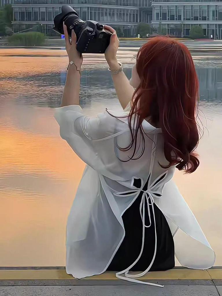 Женский летний шифоновый кардиган с воротником поло: Рубашка от солнца в китайском стиле