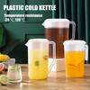 Unbreakable Plastic Water Pitcher with Lid BPA-Free Ice Tea Kettle Iced Tea