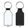 DIY Dye Sublimation Blanks Keychain Creative Double Sides Blank ID Tags Keyring  Backpack Decor