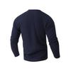 Мужская футболка Henley с воротником-стойкой, длинным рукавом, вафельной текстурой, нагрудным карманом, мягкая, для повседневной носки, пуловер