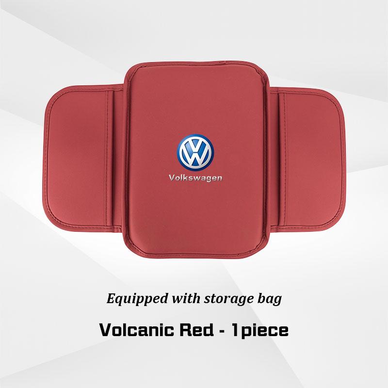 Keyring,Car Center Console Armrest Box Mat Leather Cushion Protector Cover for VW Volkswagen Golf 7 8 MK8 ID.3 4 6 Polo Tiguan FD12G
