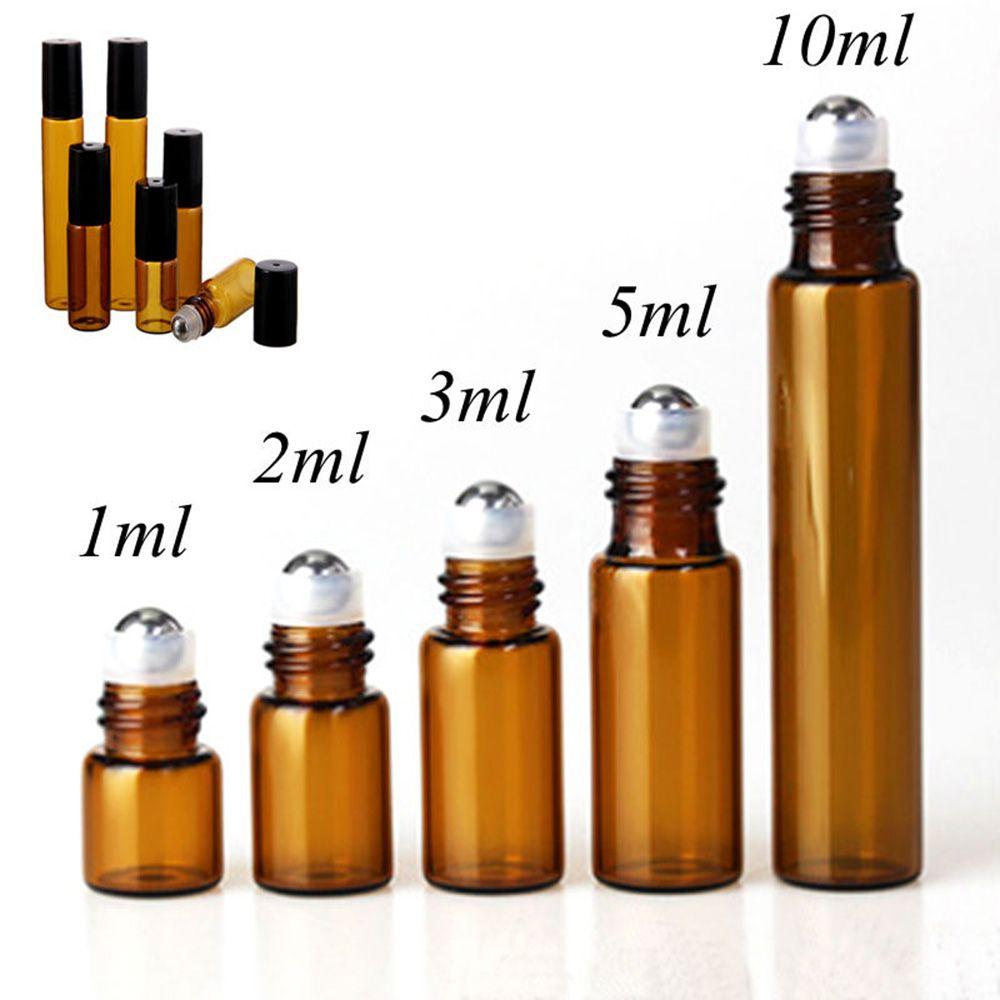 Hot Sale Portable Home&Living Perfume Roller Ball Empty Essential Oil Bottle Amber Container