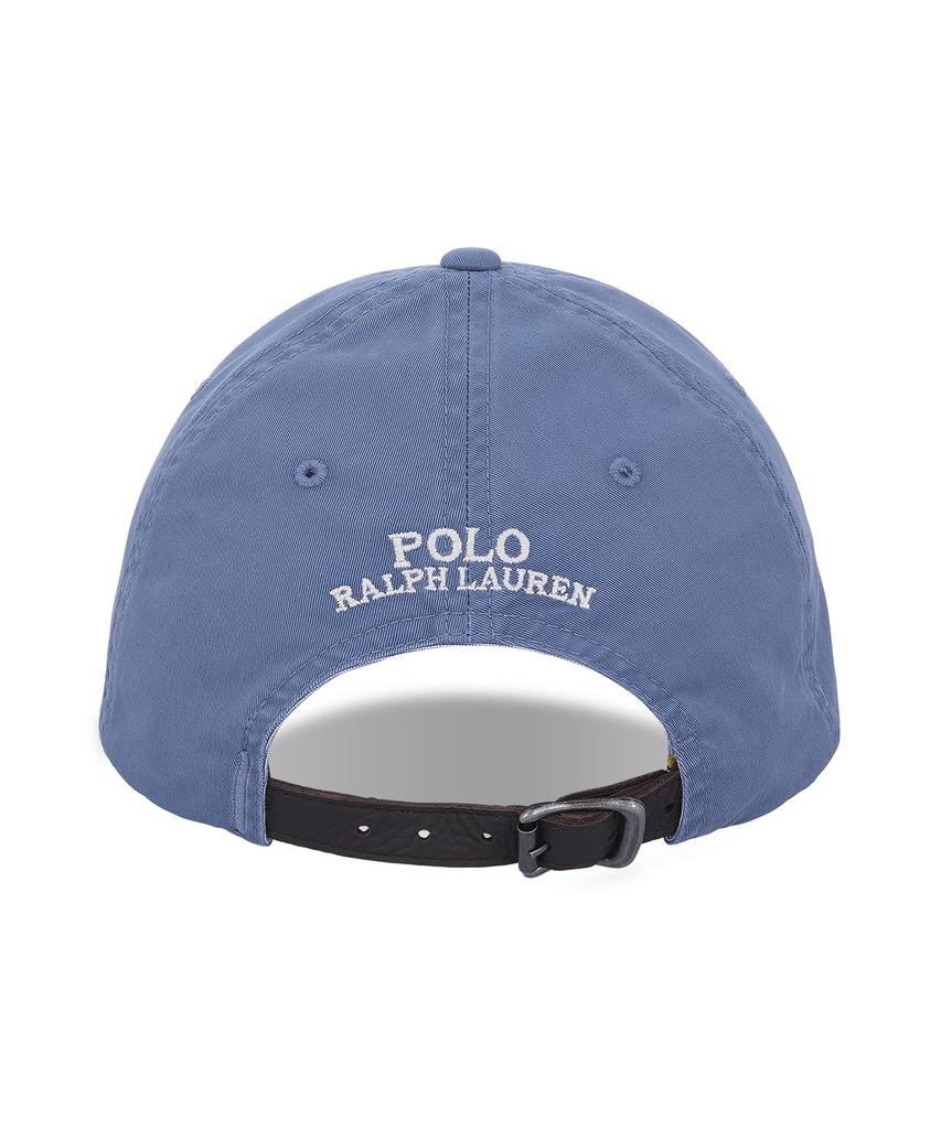 Кепка-бейсболка POLO RALPH LAUREN из эластичного хлопкового твила - Синяя