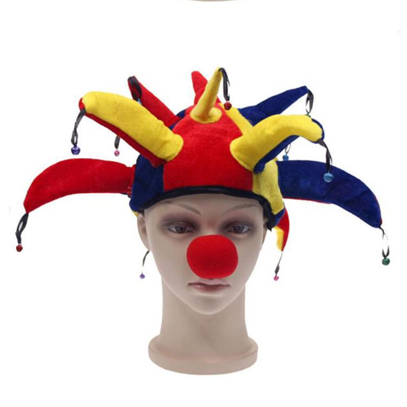 Cosplay Fancy Clown Hat Creative Adult Children Clown Hat Carnival Party Accessories Clown Decorative Hat Dance Dress Up Props