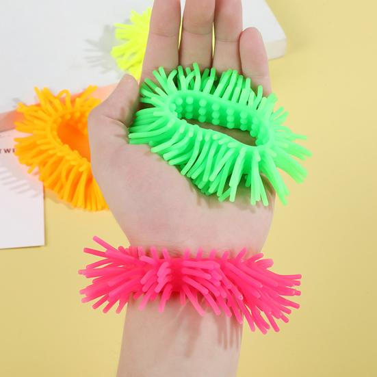 Антистресс Игрушка-Браслет Фиджет Экологичный Без Запаха Яркий Цвет Мягкий Эластичный