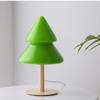 Рождественская елочная лампа со светодиодной трехцветной лампочкой, декоративный настольный светильник для спальни, гостиной, отеля, кабинета, ночник