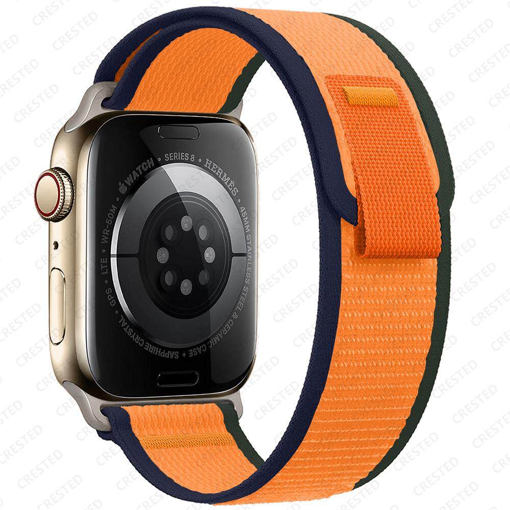 Ремешок Trail Loop для Apple Watch Ultra 2/Ultra 49 мм 45 мм 41 мм 44 мм 40 мм 42 мм 38 мм Нейлоновый ремешок iWatch для Apple Watch Series 9 8 7 6 SE 5 4 3 2 1