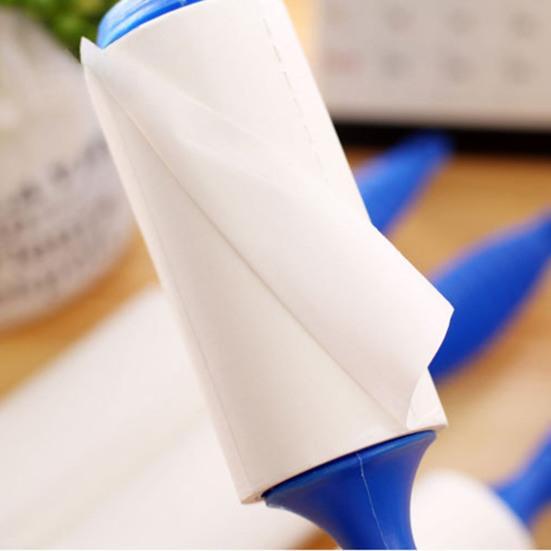 Липкий ролик заменяет бумагу для эффективного удаления кошачьей шерсти, прямая трубка, отрывная сменная бумага