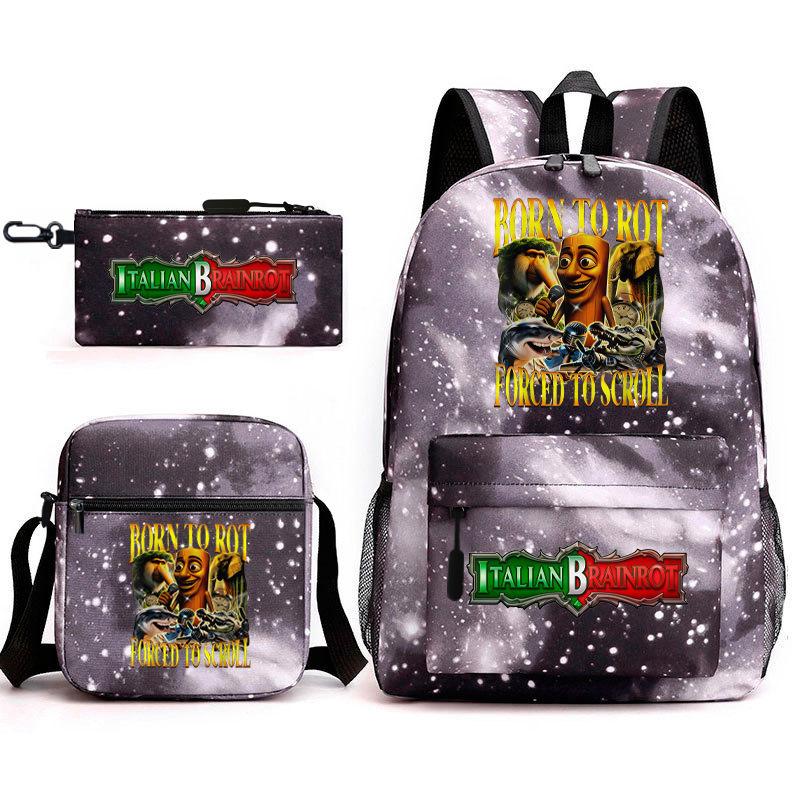 American Shanhaijing Backpack Student School Bag Shoulder Bag