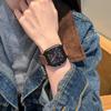 New Small Square Magnetic Buckle Watch, Modern, Fashionable, Simple and Casual Silicone Band Watch