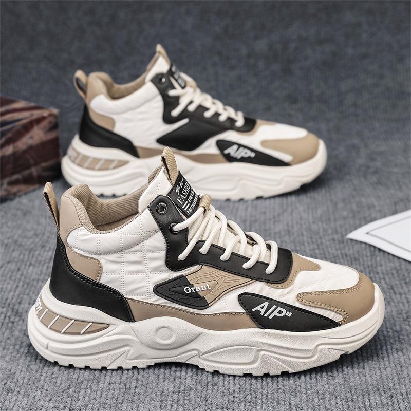 Мода Новая Модная Мужская Обувь Легкая и Удобная Молодежная Спортивная Обувь Высокая Платформа Толстая Подошва Беговая Повседневная Обувь кроссовки