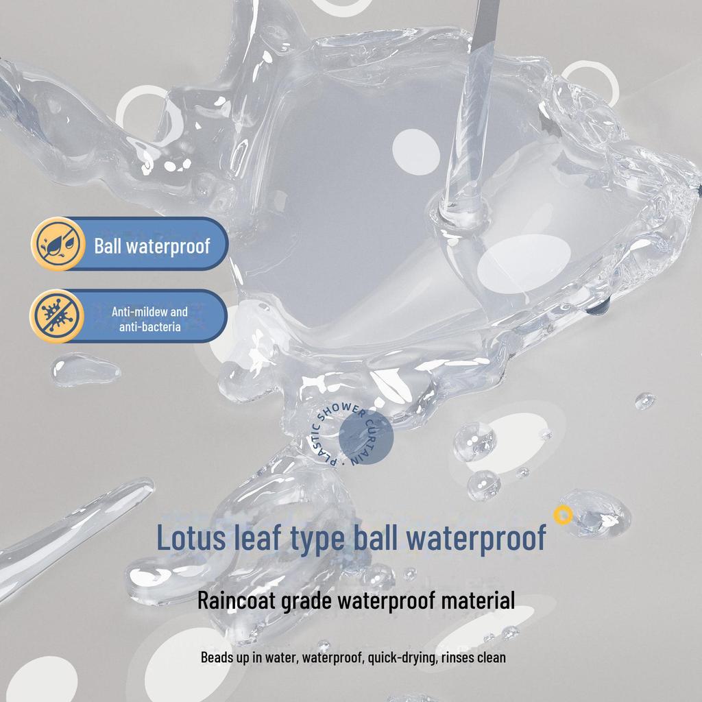 Mildew-Proof Waterproof Shower Room Curtain for Bathroom Partitions