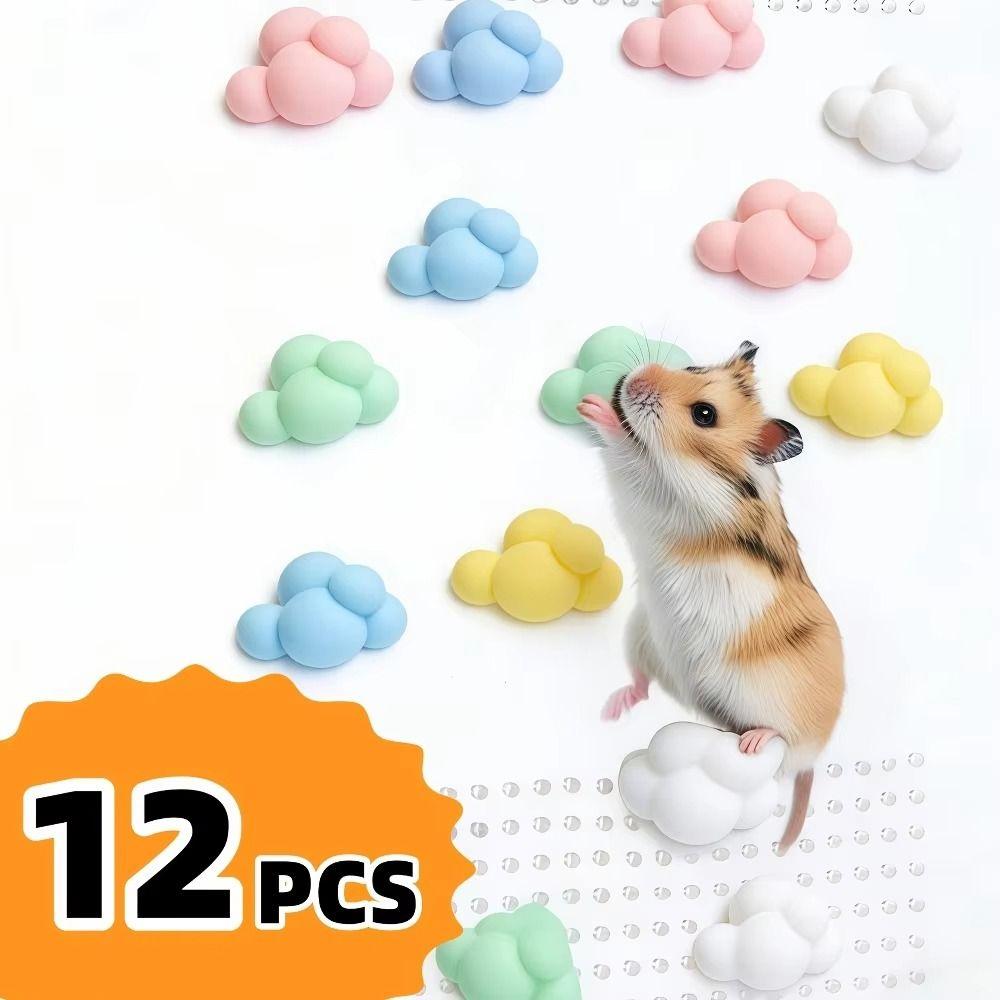 12PCS/SET Cloud Shape Hamster Climbing Platforms Colorful Cage Decoration Hamster Cages