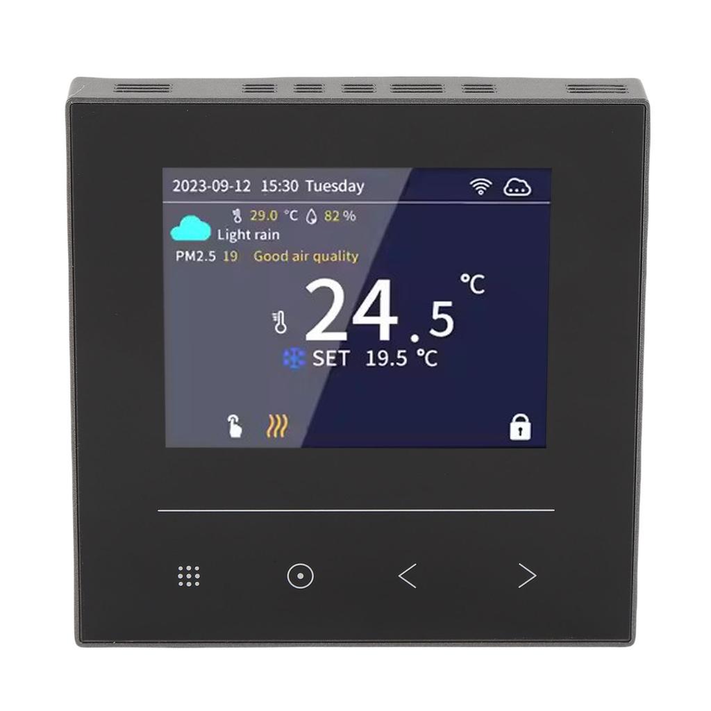 Цветной ЖК-дисплей Термостат Управление через WIFI-приложение Умный термостат Регулятор температуры для настенной духовки