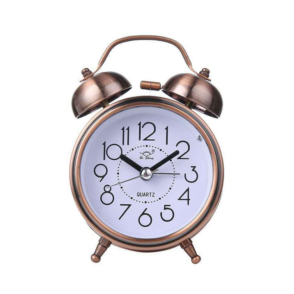 Ретро-дизайн будильника металлический звонок креативный с указателем без звука электронные настенные часы студенческие светящиеся домашние прикроватные часы для спальни