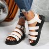 Martin Sandals Women's Buckle Casual Fashion Large Size Platform Beach Sandals Women