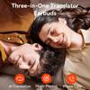 AI Translation Earbuds 164 Languages Accents 3-in-1 Translator Earbuds with HD Sound Audifonos Traductores Inglés Español Translation Headphones