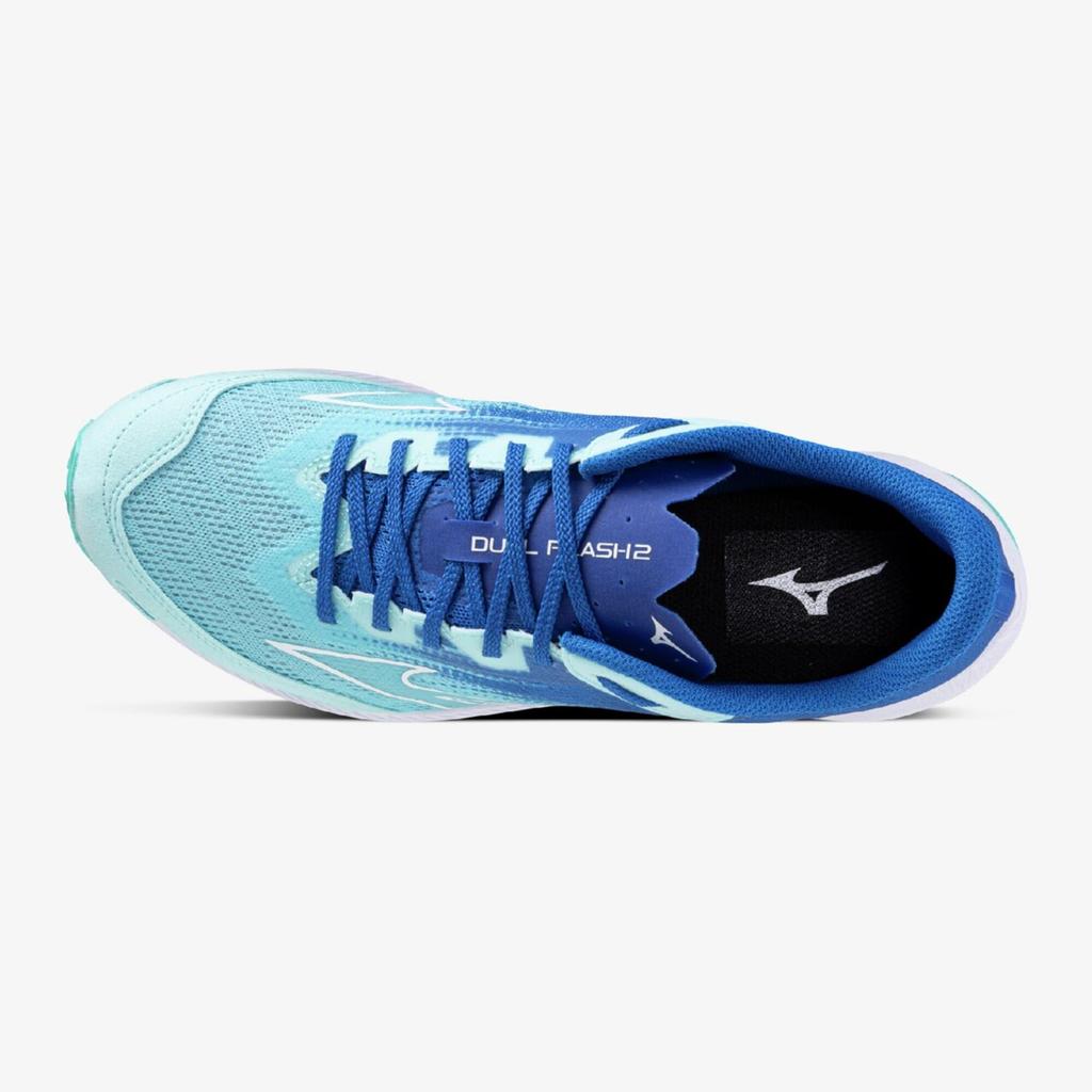 Mizuno Duel Flash 2 Running Shoes, Sky Blue X White X Blue, Size 24.5 Cm, 2E