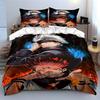Characters with fire background. Bedding sets Duvet cover sets Duvet covers Pillowcases(1 * Duvet Cover 2 * Pillowcases without duvet insert)