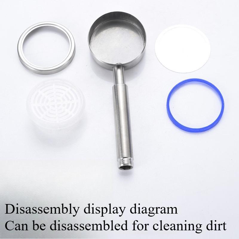 1 шт. душевая лейка ручная напорная из нержавеющей стали 304, одинарная