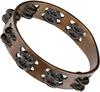 MEINL Percussion Traditional Wood Tambourine with Stainless Steel Jingles, 2-Rows, TA2WB